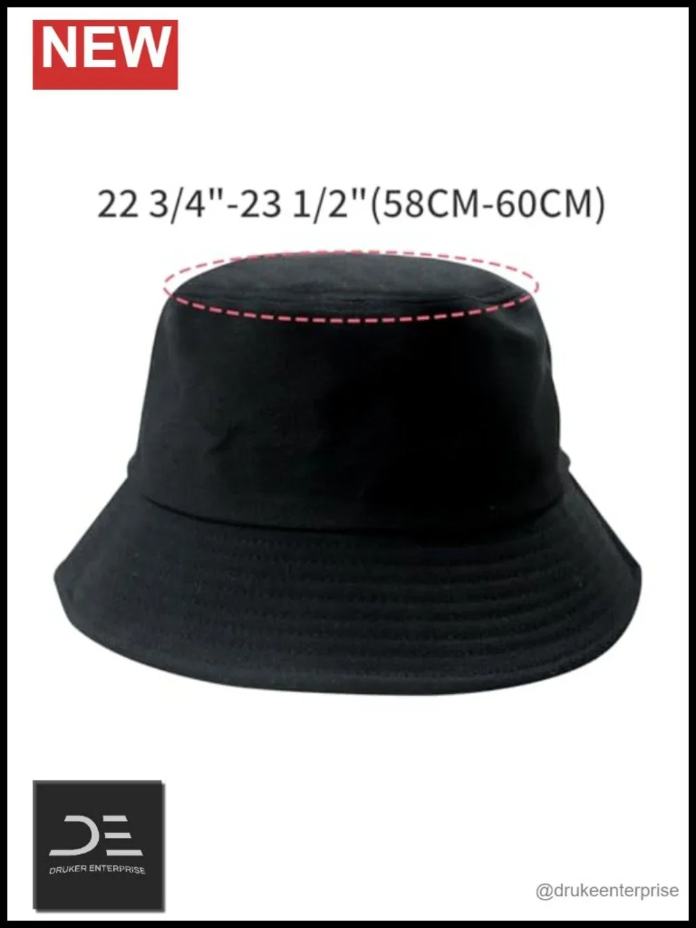 Cotton Bucket Hat UPF 50+ Sun Protection Packable Fishing Travel Cap